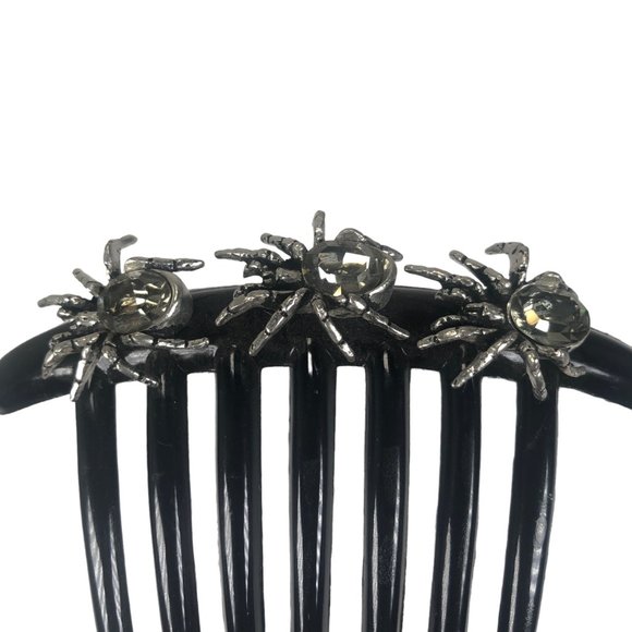 Alchemy Gothic Spiders Hair Comb Slide Lolita Rockabilly Witchy Rare Vintage - Picture 3 of 7